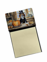 Load image into Gallery viewer, Beagle Fall Kitchen Pumpkins Sticky Note Holder- Refiilable Desk Accessory Note Pad
