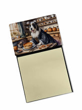 Load image into Gallery viewer, Bearded Collie Fall Kitchen Pumpkins Sticky Note Holder- Refiilable Desk Accessory Note Pad