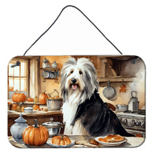 Load image into Gallery viewer, Bearded Collie Fall Kitchen Pumpkins Wall or Door Hanging Prints