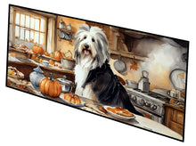 Load image into Gallery viewer, Bearded Collie Fall Kitchen Pumpkins Runner Mat 28x58
