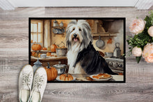 Load image into Gallery viewer, Bearded Collie Fall Kitchen Pumpkins Doormat - 24x36 Decorative Floor Mat – Indoor/Outdoor Rug with Artistic Flair