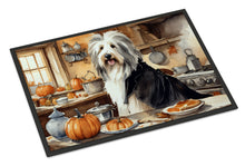 Load image into Gallery viewer, Bearded Collie Fall Kitchen Pumpkins Doormat -  18x27 Decorative Floor Mat – Indoor/Outdoor Rug