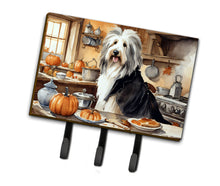 Load image into Gallery viewer, Bearded Collie Fall Kitchen Pumpkins Leash or Key Holder