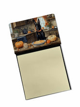Load image into Gallery viewer, Belgian Malinois Fall Kitchen Pumpkins Sticky Note Holder- Refiilable Desk Accessory Note Pad