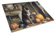 Load image into Gallery viewer, Belgian Tervuren Fall Kitchen Pumpkins Glass Cutting Boards – Durable, Decorative Kitchen Art Large