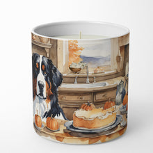 Load image into Gallery viewer, Bernese Mountain Dog Fall Kitchen Pumpkins Decorative Soy Candle