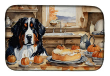 Load image into Gallery viewer, Bernese Mountain Dog Fall Kitchen Pumpkins Dish Drying Mat