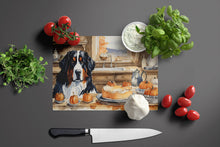 Load image into Gallery viewer, Bernese Mountain Dog Fall Kitchen Pumpkins Glass Cutting Boards – Durable, Decorative Kitchen Art Large