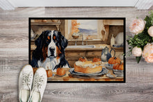 Load image into Gallery viewer, Bernese Mountain Dog Fall Kitchen Pumpkins Doormat -  18x27 Decorative Floor Mat – Indoor/Outdoor Rug