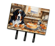 Load image into Gallery viewer, Bernese Mountain Dog Fall Kitchen Pumpkins Leash or Key Holder