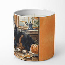 Load image into Gallery viewer, Bernese Mountain Dog Fall Kitchen Pumpkins Decorative Soy Candle