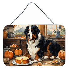 Load image into Gallery viewer, Bernese Mountain Dog Fall Kitchen Pumpkins Wall or Door Hanging Prints