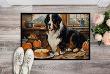Load image into Gallery viewer, Bernese Mountain Dog Fall Kitchen Pumpkins Doormat -  18x27 Decorative Floor Mat – Indoor/Outdoor Rug