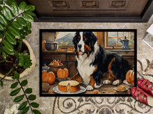Load image into Gallery viewer, Bernese Mountain Dog Fall Kitchen Pumpkins Doormat -  18x27 Decorative Floor Mat – Indoor/Outdoor Rug