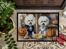 Load image into Gallery viewer, Bichon Frise Fall Kitchen Pumpkins Doormat - 24x36 Decorative Floor Mat – Indoor/Outdoor Rug with Artistic Flair