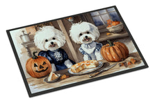 Load image into Gallery viewer, Bichon Frise Fall Kitchen Pumpkins Doormat -  18x27 Decorative Floor Mat – Indoor/Outdoor Rug