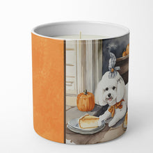 Load image into Gallery viewer, Bichon Frise Fall Kitchen Pumpkins Decorative Soy Candle