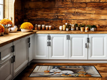 Load image into Gallery viewer, Bichon Frise Fall Kitchen Pumpkins Runner Mat 28x58
