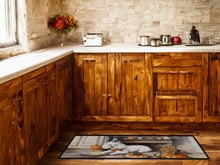 Load image into Gallery viewer, Bichon Frise Fall Kitchen Pumpkins Runner Mat 28x58