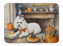 Load image into Gallery viewer, Bichon Frise Fall Kitchen Pumpkins Memory Foam Kitchen Mat