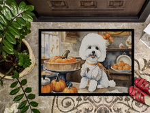 Load image into Gallery viewer, Bichon Frise Fall Kitchen Pumpkins Doormat - 24x36 Decorative Floor Mat – Indoor/Outdoor Rug with Artistic Flair