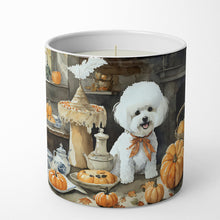 Load image into Gallery viewer, Bichon Frise Fall Kitchen Pumpkins Decorative Soy Candle