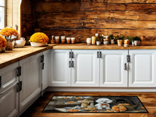 Load image into Gallery viewer, Bichon Frise Fall Kitchen Pumpkins Runner Mat 28x58