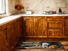 Load image into Gallery viewer, Bichon Frise Fall Kitchen Pumpkins Runner Mat 28x58