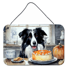 Load image into Gallery viewer, Border Collie Fall Kitchen Pumpkins Wall or Door Hanging Prints