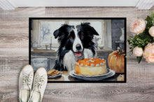Load image into Gallery viewer, Border Collie Fall Kitchen Pumpkins Doormat -  18x27 Decorative Floor Mat – Indoor/Outdoor Rug