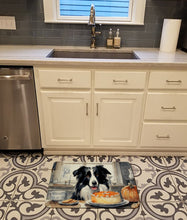 Load image into Gallery viewer, Border Collie Fall Kitchen Pumpkins Memory Foam Kitchen Mat