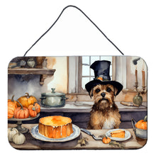 Load image into Gallery viewer, Border Terrier Fall Kitchen Pumpkins Wall or Door Hanging Prints
