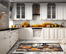 Load image into Gallery viewer, Border Terrier Fall Kitchen Pumpkins Runner Mat 28x58