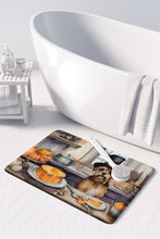 Load image into Gallery viewer, Border Terrier Fall Kitchen Pumpkins Memory Foam Kitchen Mat