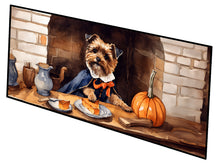 Load image into Gallery viewer, Border Terrier Fall Kitchen Pumpkins Runner Mat 28x58