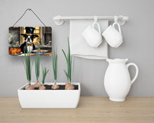 Load image into Gallery viewer, Boston Terrier Fall Kitchen Pumpkins Wall or Door Hanging Prints