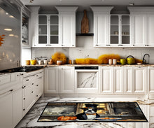 Load image into Gallery viewer, Boston Terrier Fall Kitchen Pumpkins Runner Mat 28x58