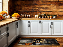 Load image into Gallery viewer, Boston Terrier Fall Kitchen Pumpkins Runner Mat 28x58