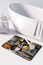 Load image into Gallery viewer, Boston Terrier Fall Kitchen Pumpkins Memory Foam Kitchen Mat