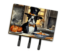 Load image into Gallery viewer, Boston Terrier Fall Kitchen Pumpkins Leash or Key Holder