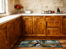 Load image into Gallery viewer, Boston Terrier Fall Kitchen Pumpkins Runner Mat 28x58