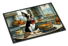 Load image into Gallery viewer, Boston Terrier Fall Kitchen Pumpkins Doormat - 24x36 Decorative Floor Mat – Indoor/Outdoor Rug with Artistic Flair