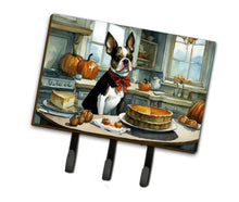Load image into Gallery viewer, Boston Terrier Fall Kitchen Pumpkins Leash or Key Holder