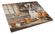 Load image into Gallery viewer, Boxer Fall Kitchen Pumpkins Glass Cutting Boards – Durable, Decorative Kitchen Art Large