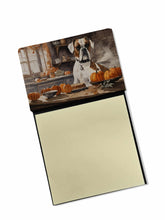 Load image into Gallery viewer, Boxer Fall Kitchen Pumpkins Sticky Note Holder- Refiilable Desk Accessory Note Pad