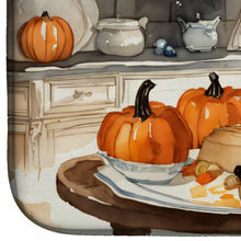 Load image into Gallery viewer, Boykin Spaniel Fall Kitchen Pumpkins Dish Drying Mat