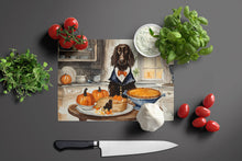 Load image into Gallery viewer, Boykin Spaniel Fall Kitchen Pumpkins Glass Cutting Boards – Durable, Decorative Kitchen Art Large