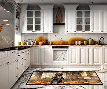 Load image into Gallery viewer, Briard Fall Kitchen Pumpkins Runner Mat 28x58