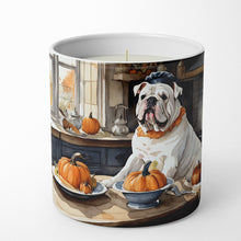 Load image into Gallery viewer, English Bulldog Fall Kitchen Pumpkins Decorative Soy Candle