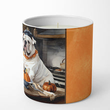 Load image into Gallery viewer, English Bulldog Fall Kitchen Pumpkins Decorative Soy Candle